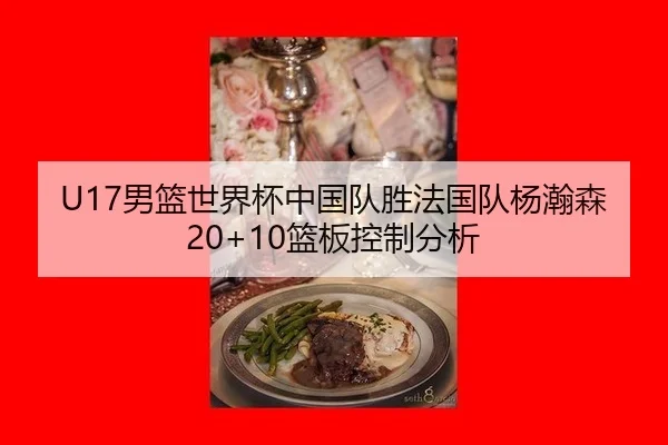 U17男篮世界杯中国队胜法国队杨瀚森20+10篮板控制分析